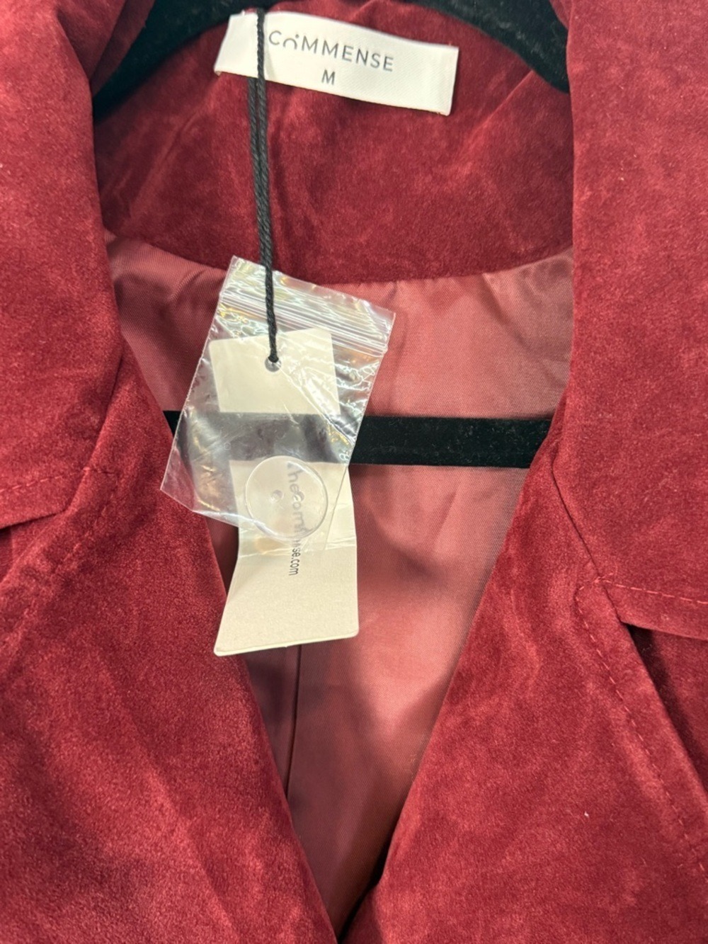 Commense Belted Double-Breasted Suede Effect Long Trench Coat - Picture 10 of 13